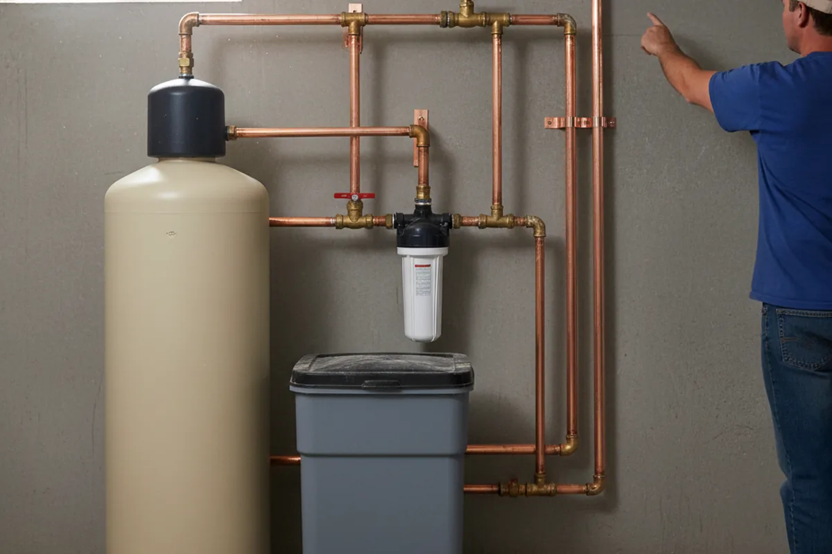 Whole-house water treatment system installed in Sawyer